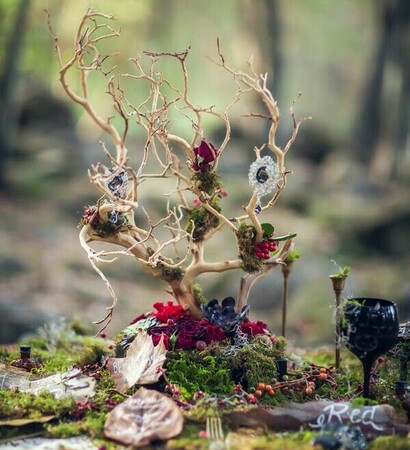 decor, bohemian and red riding hood