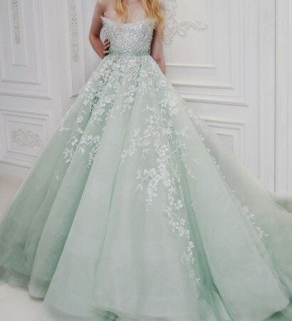 light green dress, dress and royal