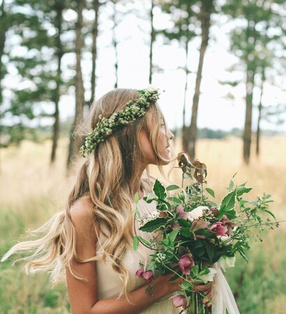fairytale, wedding gown and curls
