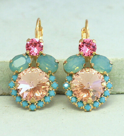 earrings, blush pink and jewelry