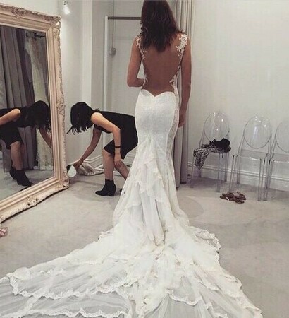 fashion, wedding dress and vute