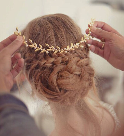 brown, aesthetic and bun