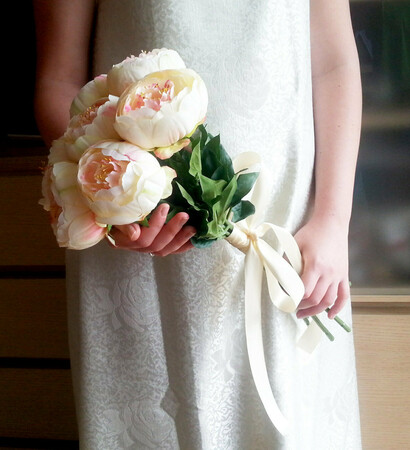 silkflowers, peoniesbouquet and weddingbouquet