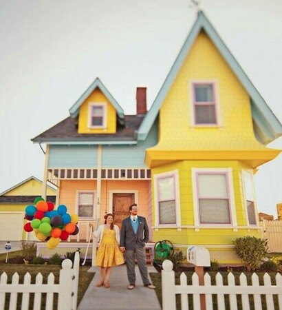 disney, up house and photoshoot