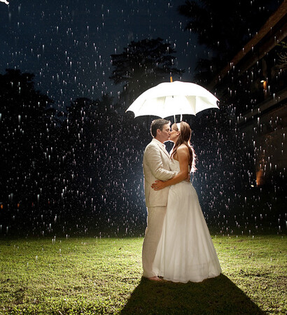 girl, raining wedding and boy
