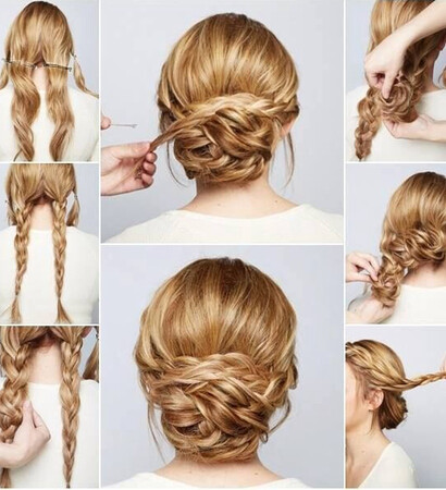 hair, braided and tutorial