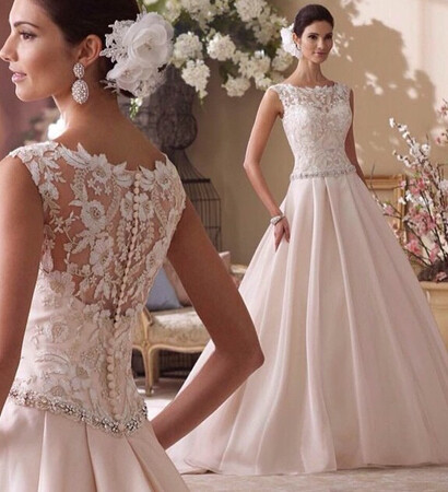 pink, wedding dress and white
