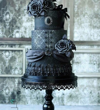wedding cake, gothic and steampunk