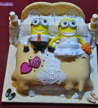 minions wedding cake