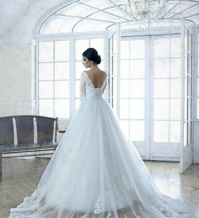 girl, dress and whait