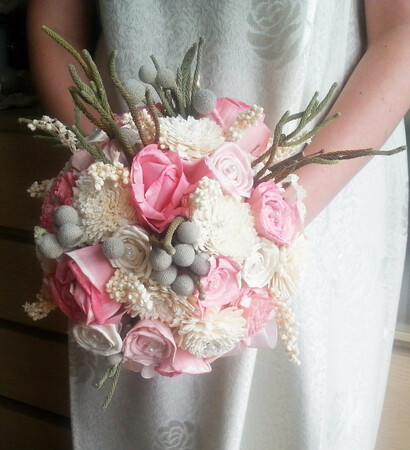 pastelwedding, bouquet and solaflower
