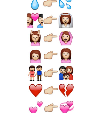 emoji, flower and broken heart