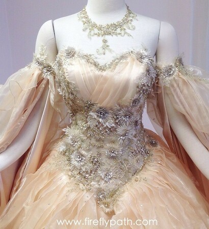 fairytale dress, wedding dress and beautiful dress