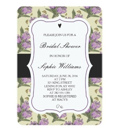 personalize, purple flowers and bridal