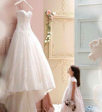bride, beautiful wedding dress and princess