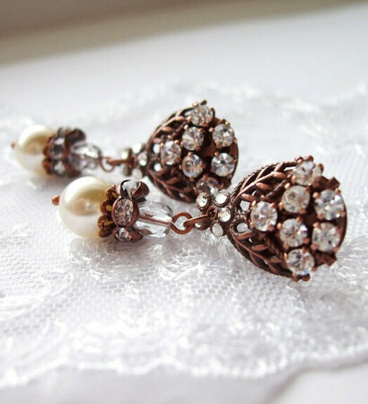 romantic, strass and crystal jewelry