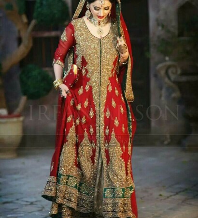 dulhan, red and bride
