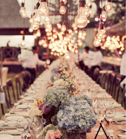 retro, wedding reception and dinner table