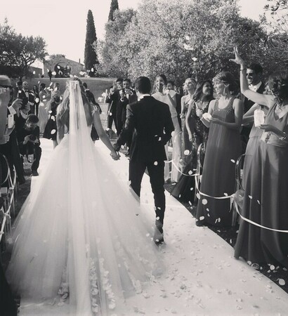 julia vigas, veil and couple