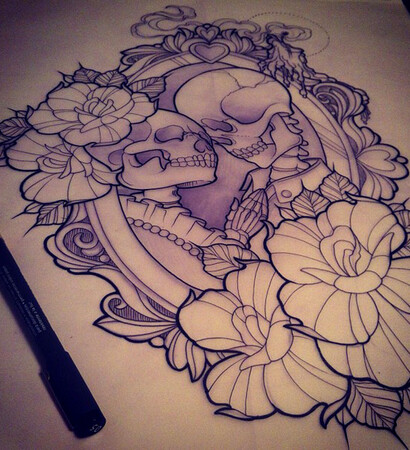 art, roses and white