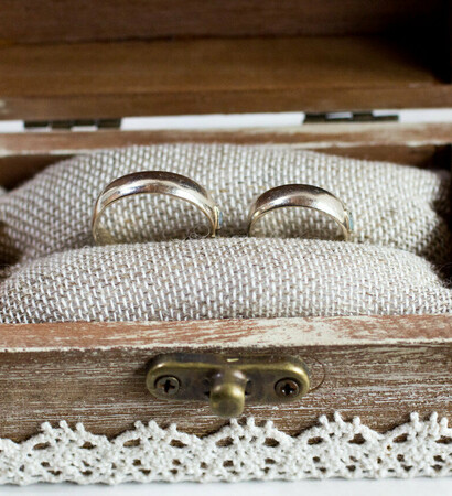 vintage, wedding box and love