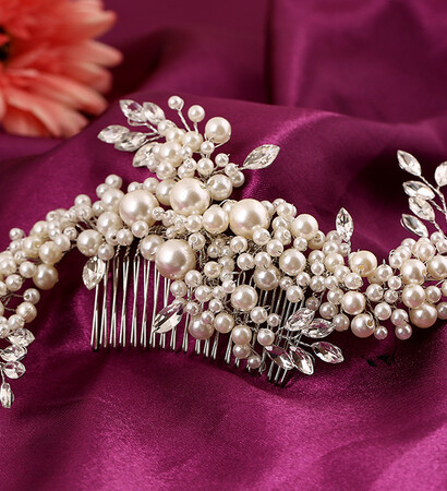 jewelry, bridal hair comb and bridal
