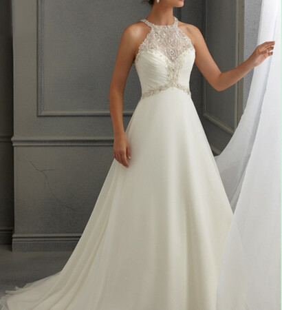 lace dress, applique and wedding dress