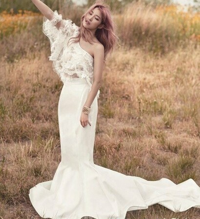 secret, hyosung and wedding dress