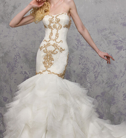 wedding dress and en