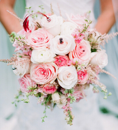beautiful flowers, pink bouquets and wedding flowers