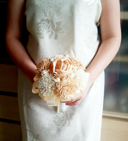solaflower, bouquet and bridesmaidbouquet