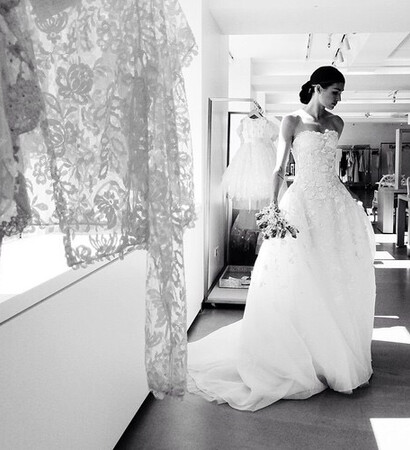 dress, elegant and oscar de la renta