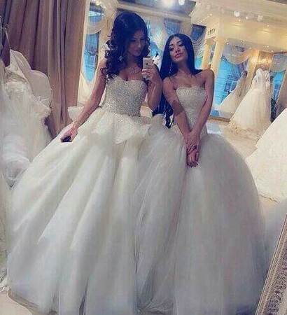 princesses, white and dress
