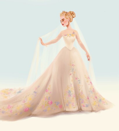 wedding day, disney princess and wedding dress