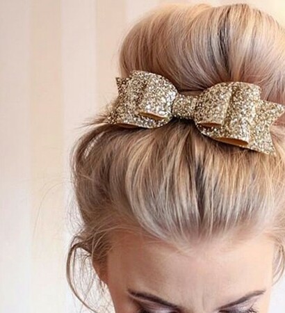 blond, bow and Prom