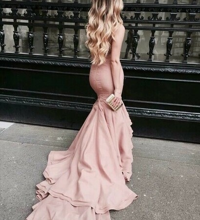 ombre, curls and dress