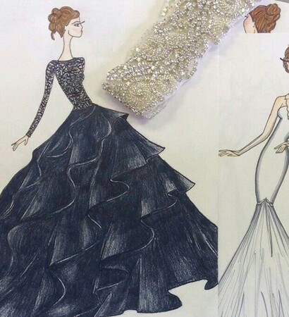 gown, vestido de novia and color