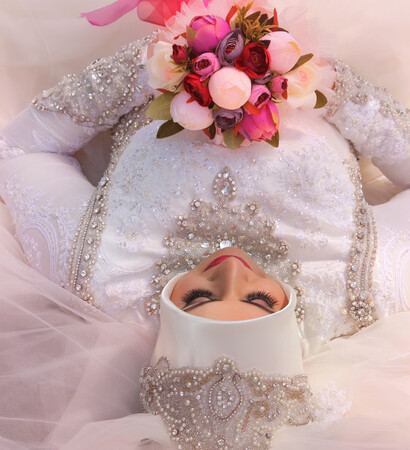 turkish bride, makeup and beautiful