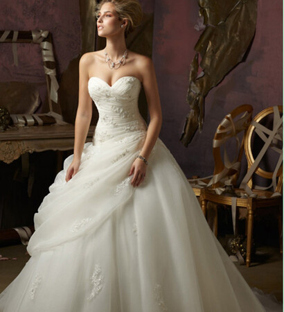 ball gown, wedding dress and chiffon dress