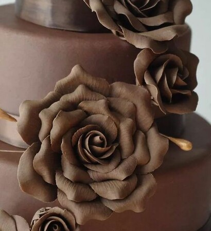 wedding cake, grooms cake and chocolate cake
