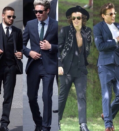 four, one direction and suits