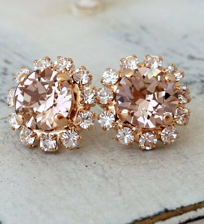 wedding jewelry, stud earrings and bridal jewelry