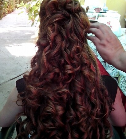 amber hair, auburn hair and perfect
