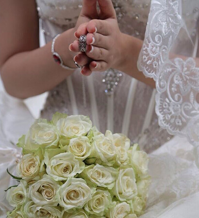فرحً, weeding and فستان ابيض