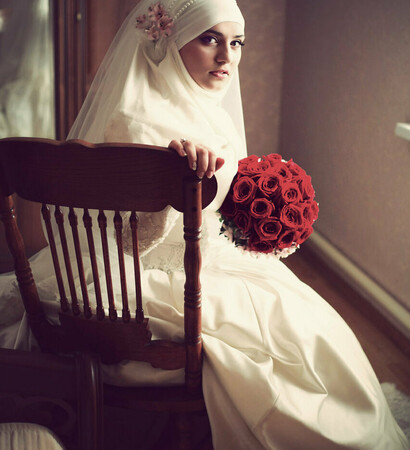 red roses, hijab and allah