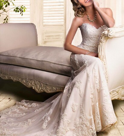 wedding dress, elegant and style
