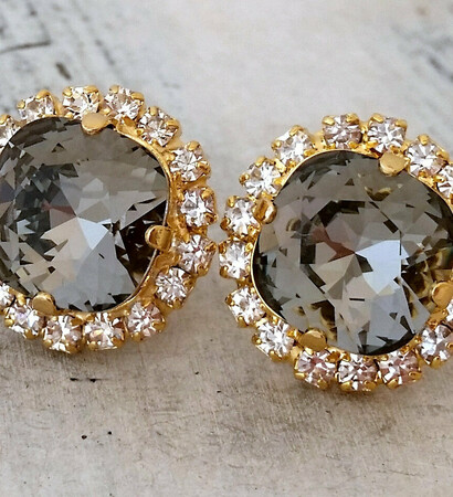 stud earrings, bridal earrings and bridesmaids