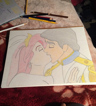 prince eric, art and ariel
