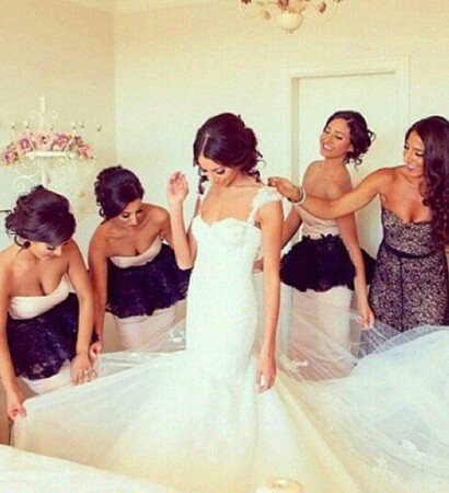 love, brigde and dress