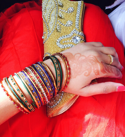 red, henna and colour